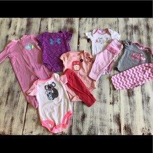 Bundle of baby girl outfits. 3/6 months.